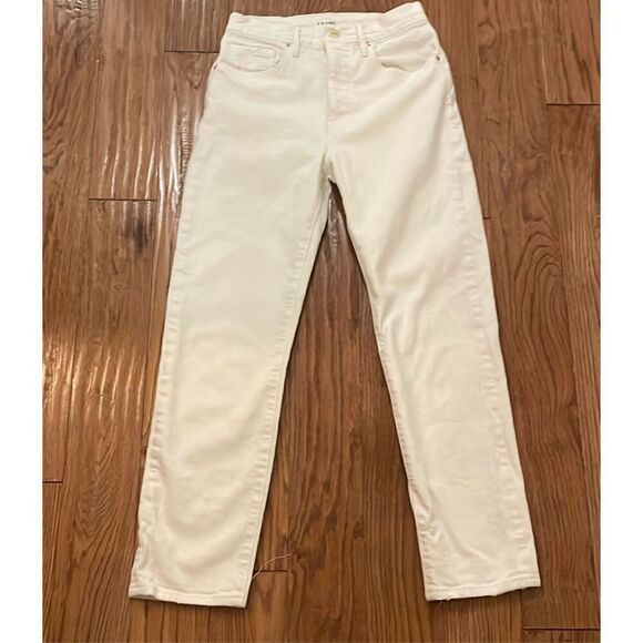Frame Le Original high rise straight button fly jeans au natural 26 - Picture 4 of 16